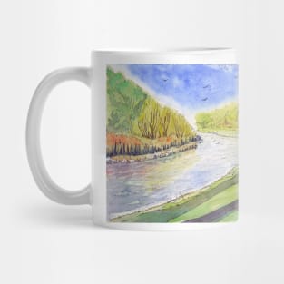 Morning Light, River Derwent, Derbyshire Mug